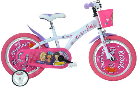 Barbie Fahrrad 12 Zoll, Weiß/Rosa