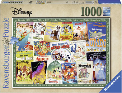 Ravensburger Puzzle Disney Vintage Film Poster 1000 Teile