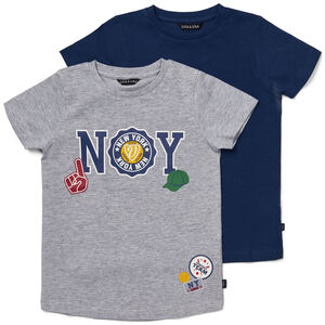 Luca & Lola San Marino T-Shirt 2er-Pack, Grey Melange/Navy