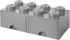 LEGO Aufbewahrungsbox mit Schublade 8, Grau