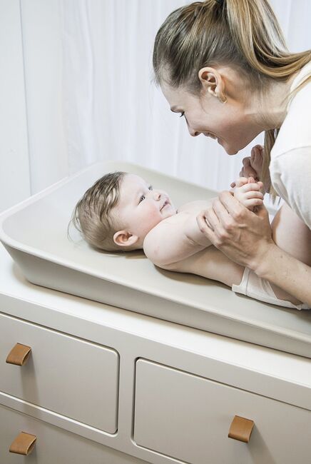 Leander Matty Wickeltischauflage, Cappuccino