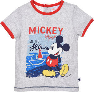 Disney Micky Maus T-Shirt, Light Grey