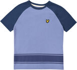 Lyle & Scott Junior Ringer Raglan T-Shirt, Mid Blue
