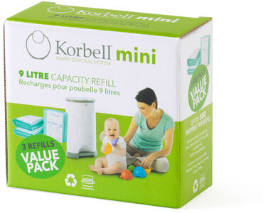 Korbell Mini Refill Windeleimer 3er-Pack