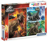 Jurassic World Puzzle 3x48 Teile