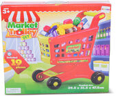 Fippla Einkaufswagen mit Spielzeuglebensmitteln