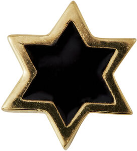 Design Letters Charm Star, Gold/Black